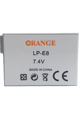 Lp-E8 Batarya Canon Eos 550D 600D 650D 700D Uyumlu Lpe8 Pil