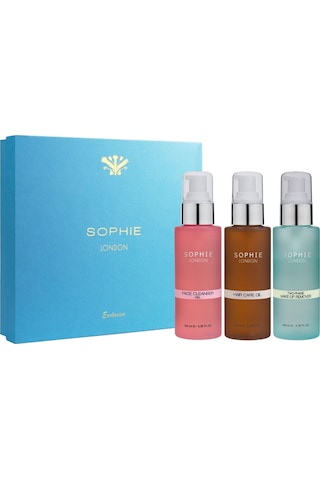 Sophie London Yüz Temizleme Jeli + Makyaj Temizleme Jeli + Saç Bakım Yağı 3 x 100 ML