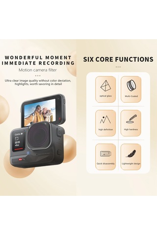 Insta360 Ace Pro Jsr Ace Pro Kb Serisi Kamera Lensi Filtresi İçin, Filtre: 3'ü 1 Arada Cpl Nd8 Nd16 Diğer