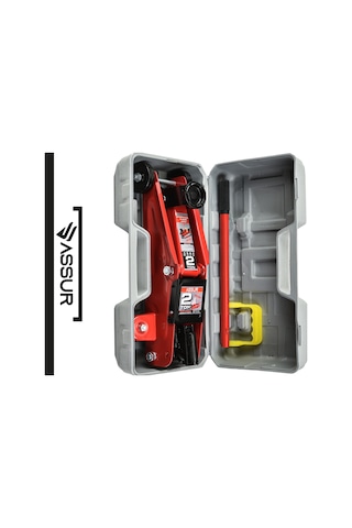Assur Asr8043 2 Ton Oto Kaldırma Timsah Kriko Hidrolik Kırmızı