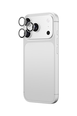 Apple iPhone 18 Pro Uyumlu Amazingthing Titan Vision Sapphire Ar Kamera Lens Koruyucu Aparatlı Gümüş