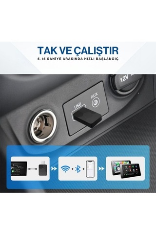 Android Car Play Adaptör 5.4 Bluetooth