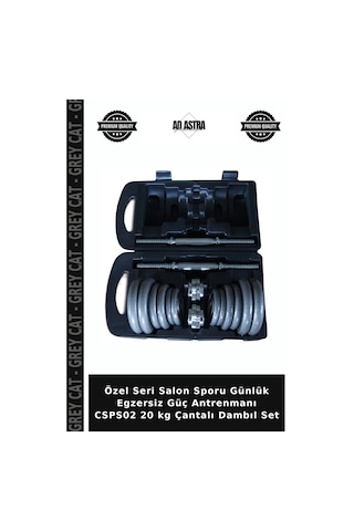 Özel Seri Salon Sporu Günlük Egzersiz Güç Antrenmanı Csps02 20 Kg Çantalı Dambıl Set