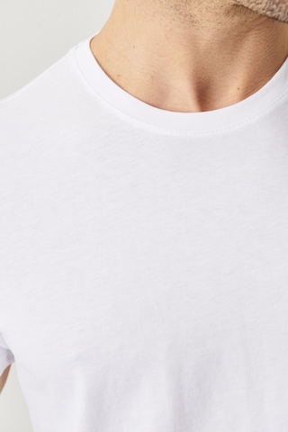 Ac&Co / Altınyıldız Classics 547236442 Slim Fit Bisiklet Yaka Düz Erkek Tişört 2'li Beyaz