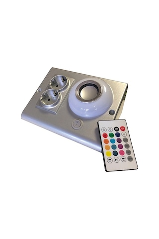 Müzik Çalarlı Tezgah Altı Aydınlatma Rgb Ledli Bluetooth Bağlantı- Gümüş