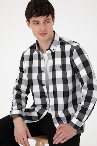 U.s. Polo Assn. Erkek Siyah Gömlek Desenli 50296595-vr046 Siyah