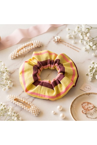 10'lu Bride To Be Bekarlığa Veda Hediyeliği Pamuk Scrunchie Saç Tokası Seti