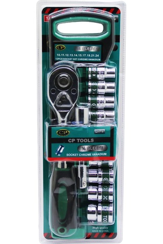Cr-v Socket Set 12 Parça 1/2 İnç Vakumlu Lokma Seti