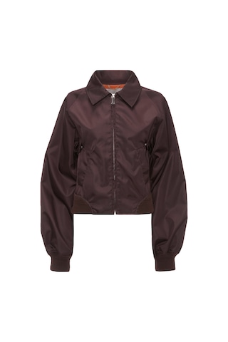 Victoria Beckham Zamansız Şıklık Harrington Bomber Ceket Kahverengi