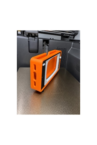 Retro Tv Görünümlü Telefon Standı, Masaüstü Telefon Tutucu, Dekoratif Telefon Aksesuarı, Hediyelik Turuncu - 927746105 Turuncu
