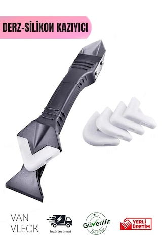 3'ü 1 Arada Derz Dolgu Kazıyıcı Ve Uygulayıcı Silikon Sıyırıcı