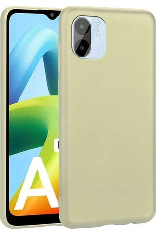 Xiaomi Redmi A1 Kılıf Zore Premier Silikon Kapak Gold