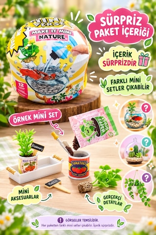 Mini Verse Doğa Temalı Sürpriz Paket 12 Farklı Seçenekli 2. Nesil Oyuncak Sürpriz Paket