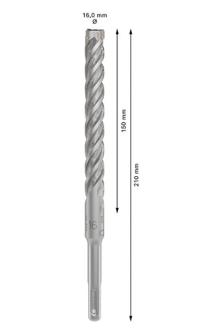 Bosch 1x Pro Sds Plus-5x Kırıcı Delici Delme Ucu Donatılı Beton, Beton, Ø 16,00 Mm, Professional Aksesuar Kırıcı Delici