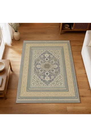 Kartela Halı Vina Halı Jüt Taban Dokuma Halı Açık Gri - 200 X 300 Cm