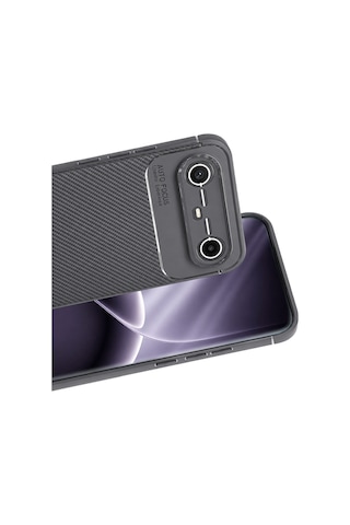 Newface - 762 - Tecno Spark Slim 5g Auto Focus Karbon Kapak - Glblseme - - Gri