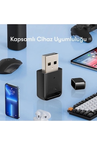 Bluetooth Kablosuz Mini Araç Kiti Wireless Usb Aux Dönüştürücü + Bilgisayar Laptop Aktarıcı Çevirici