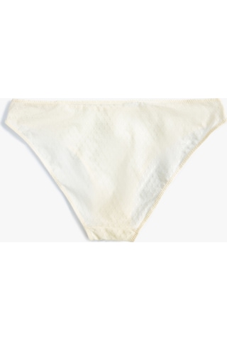 Koton Brief Külot Dokulu Aksesuar Detaylı Bej 4slk30137mk 4SLK30137MK055 Ekru