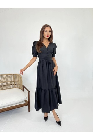Valensdesign 6411 Elbise-siyah Si Yah