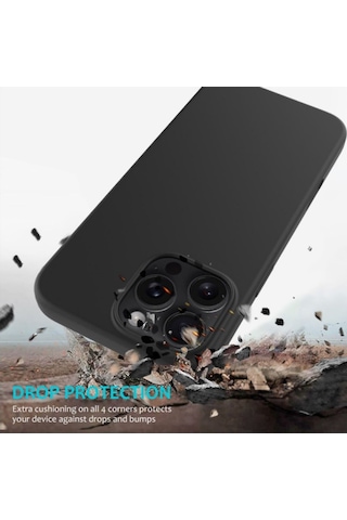 Apple Uyumlu iPhone 15 Silikon Kılıf - Pastel Renk Tonu Esnek Tam Koruma Kapak - Pudra Pembe