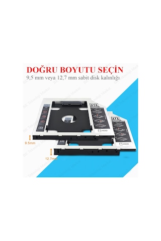 9.5Mm Sata 3.0 2.5 İnch Notebook Hdd Ssd Caddy Kızak Kutu