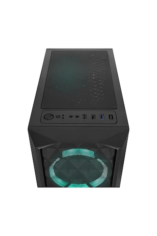 Everest Bumpy, Mesh, 600w, 4x12cm Rgb Fan, Temperli Cam Yan Panel, Atx, Gamıng Kasa