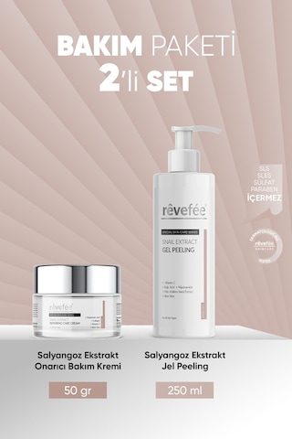 Salyangoz Ekstraktlı Onarıcı Bakım Kremi & Salyangoz Ekstraktlı Jel Peeling