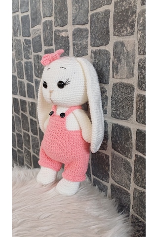 Amigurumi Tavşan Oyuncak - 23 Cm Pembe