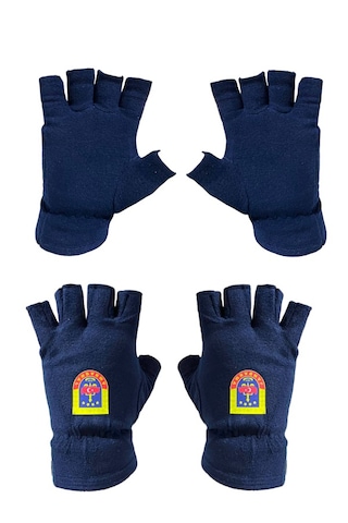 Jandarma Asayiş Lacivert Yün Bere Polar Boyunluk Kesik Eldivenset Lacivert
