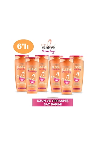 Elseve Dream Long Onarıcı Bakım Şampuanı 6x390 ML