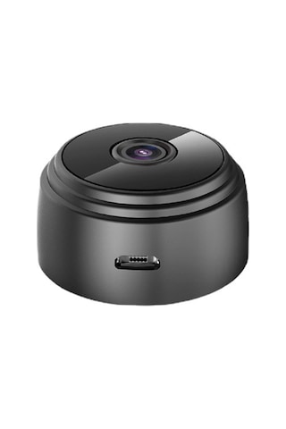 Lemestar Siyah Mini Wifi Güvenlik Kamerası 1080p Hd - 150 Geniş Açı, İkizli Göz Gece Görüşü, Hareket Algılama, 128gb Ekstra Bellek, Manyetik Montaj Siyah
