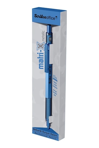 Scrikss Matri-x Versatil 0.7 Mm Metalik Mavi Şeffaf Amb.