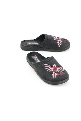 Gezer Kışlık Kadın Nakışlı Ev Terlik Gt1kzm.13621.00.010.0c Siyah