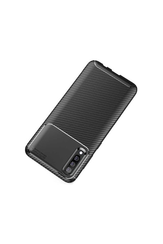 Samsung Galaxy Uyumlu A50 Kılıf Zore Negro Silikon Kapak Lacivert