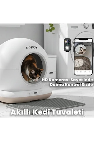 River World Kediler İçin Akıllı Hd Kameralı Tuvalet