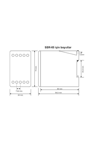 Tense Ssr-05 Sıvı Seviye Rolesi Geniş Tip