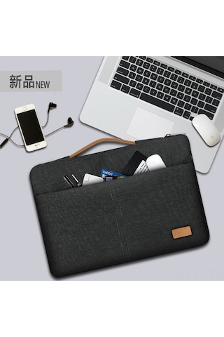 Lemestar 15-15.6 İnç Su Geçirmez Çok Fonksiyonlu Dizüstü Bilgisayar Çantası -  İpad Uyumlu, Rafiner Tasarım, Hafif Ve Dayanıklı Siyah