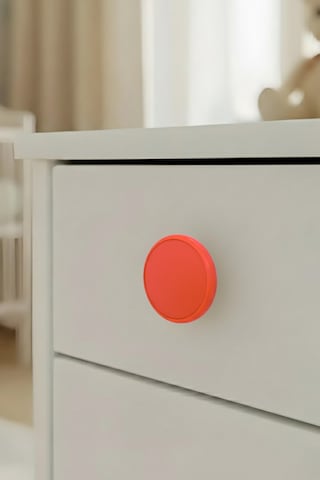 Turuncu Çocuk Odası Mobilya Kulbu - 55 MM - Abs Plastik Tekli Düğme Dolap ve Çekmece Kulpu Turuncu