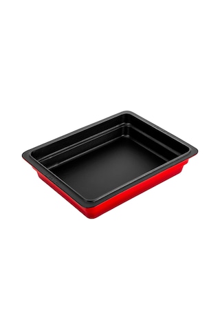 Lava Servis Tabağı 26 X 33 Cm Kırmızı Siyah