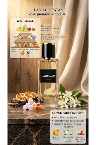 Ladiagos W312 Kadın Parfümü Çiçeksi - Floral