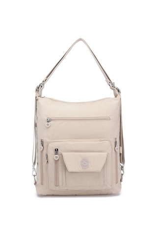 Hem Sırt Hem De Omuz Kadın Çantası Smart Bags 1205 Bej