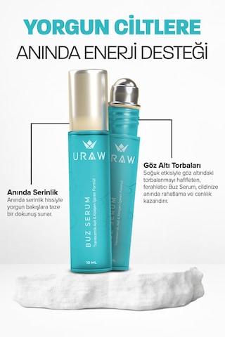 Uraw Göz Altı Morluk ve Şişlik Karşıtı Roll-On Göz Çevresi Buz Serumu 10 ML