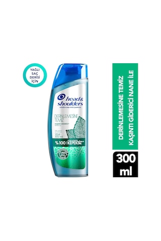 Head &amp Shoulders Derinlemesine Temizlik Şampuan Kaşıntı Giderici Nane 300 Ml