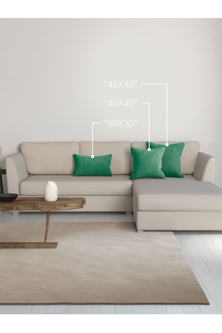 Br Perle Home Daily Series Zümrüt Yeşili Rengi Kırlent Yastık Kılıfı Zümrüt Yeşili