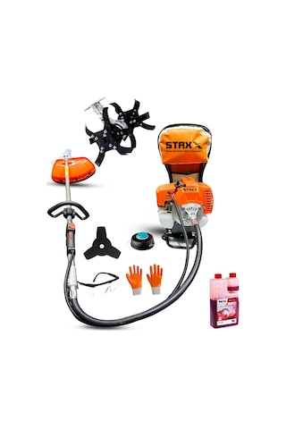 Staxx Power ST9800 Benzinli Tırpan Ot Biçme Makinesi + Çapa Apara
