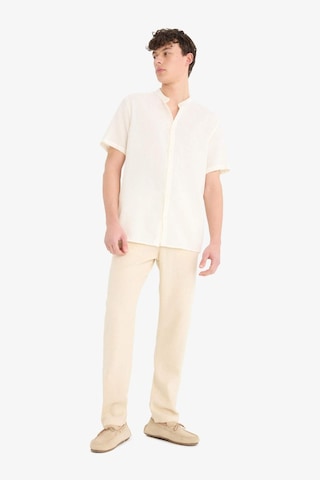 Defacto Relax Fit Rahat Kesim Dar Paça Keten Karışımlı Yazlık Pantolon C1140ax25smbg750 Bej