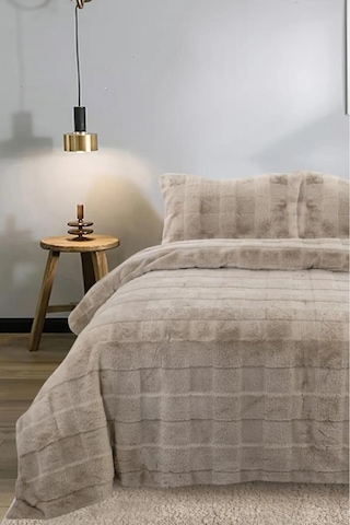 Sonnia Çift Kişilik Yatak Örtüsü Kahve