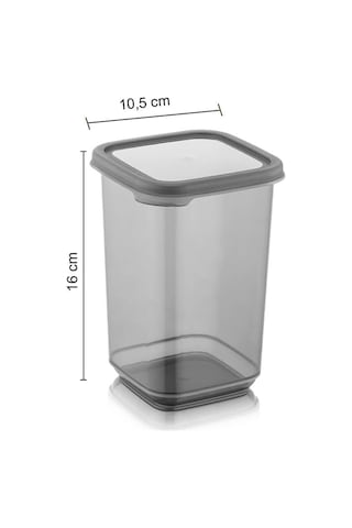 Meleni Home 12'li Etiketli Büyük Boy Baharatlık Seti - Kapaklı Kare Baharat Takımı Saklama Kabı 12x1100 Ml