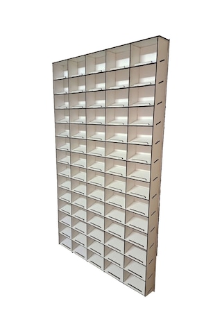 Ahşapatölyenet Eğimli Araba Rafı (70 Araçlık)