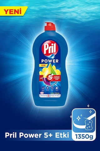 Pril Power Limon Kokulu Sıvı Bulaşık Deterjanı 4 x 1350 G